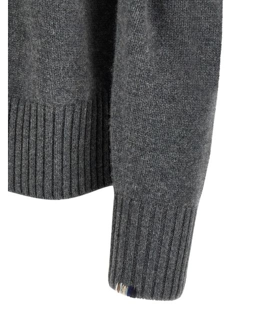 Extreme Cashmere Gray N520 Ordinary Sweater for men