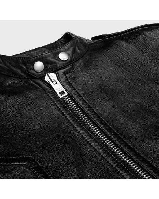 Céline Black Racer Blouson Jacket for men