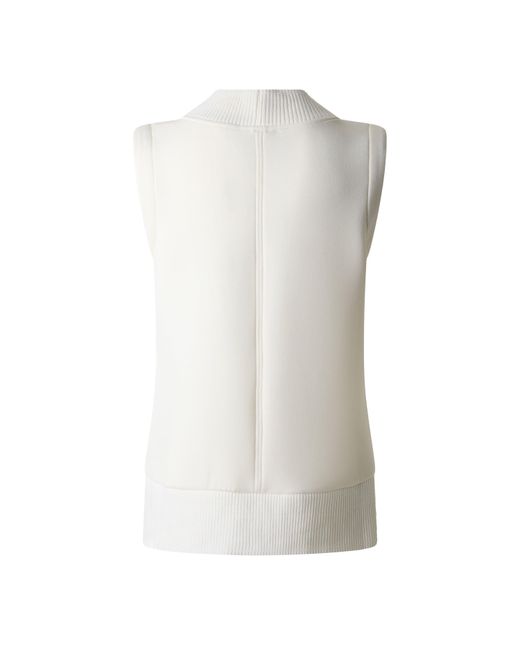 Varley White Ribbed Tank Top