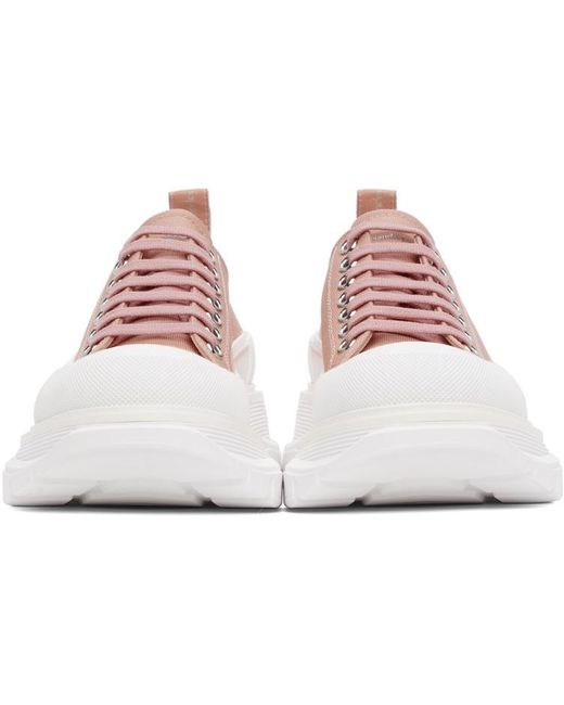 McQueen Pink Tread Slick Sneakers