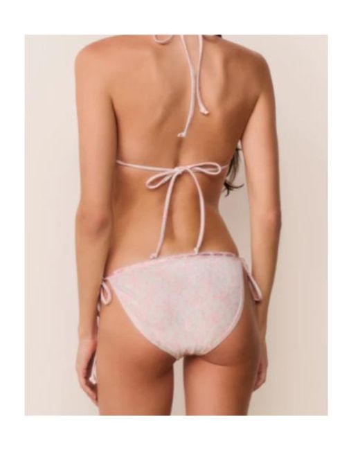 LoveShackFancy White Harbor Tie-Side Bikini