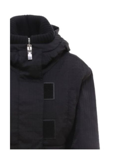 Givenchy Black Gg Padded Cropped Jacket