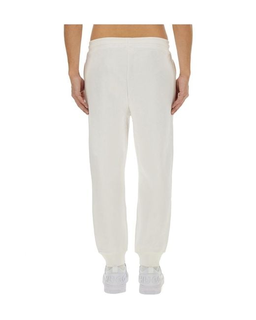 Boss Gray Logo-Print Track Pants for men