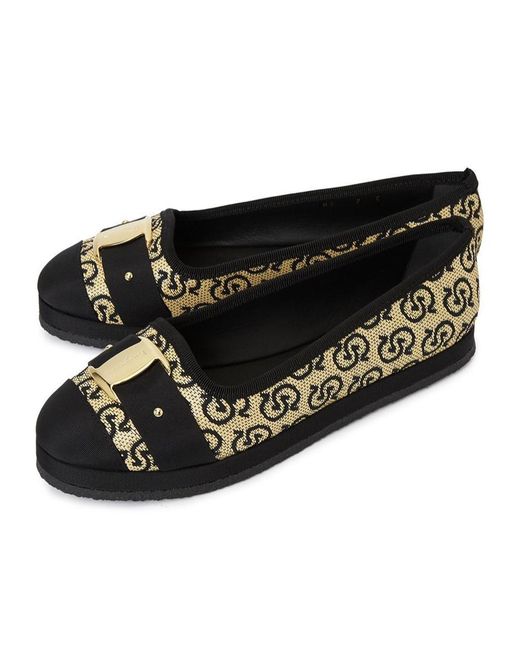 Ferragamo Black Kacy Flat Shoes