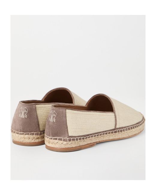 Brunello Cucinelli Natural Piping Espadrilles for men