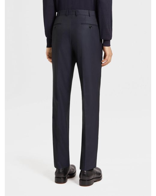 Zegna Blue 15Milmil15 Tailored Trousers for men