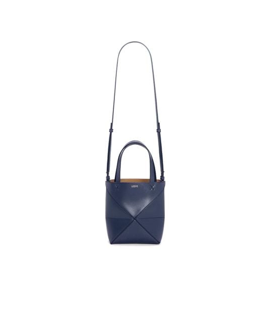 Loewe Blue Mini Puzzle Fold Tote Bag