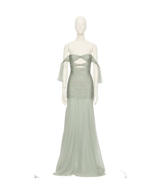 Valentino White Off Shoulder Dress