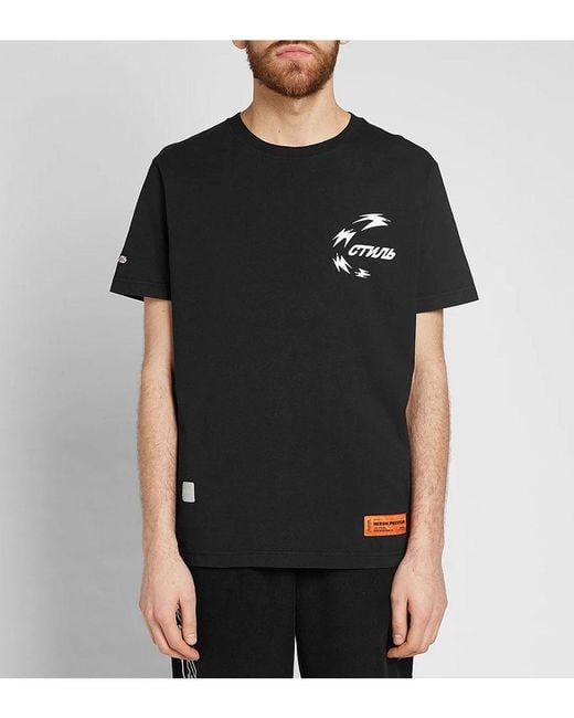 Heron Preston Black Short-Sleeved T-Shirt for men