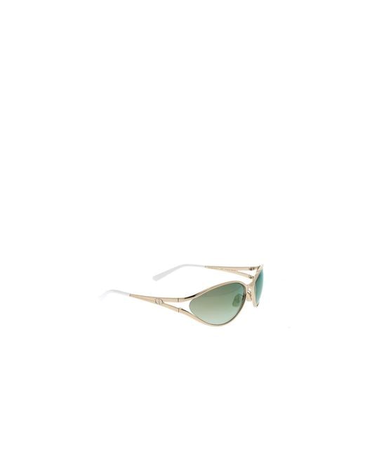 Dior White Eyewear Irregular Frame Sunglasses