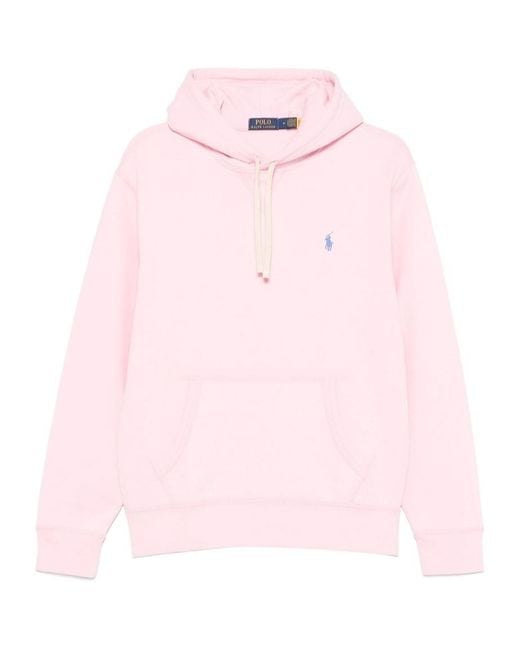 Polo Ralph Lauren Pink The Rl Fleece Hoodie for men