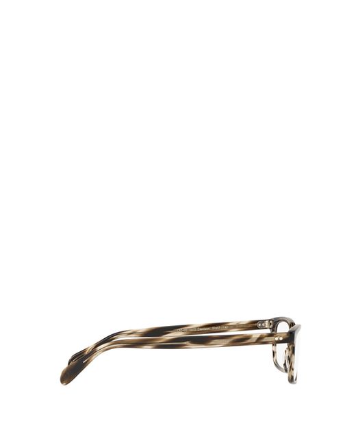 Oliver Peoples White Denison Rectangular-Frame Glasses for men