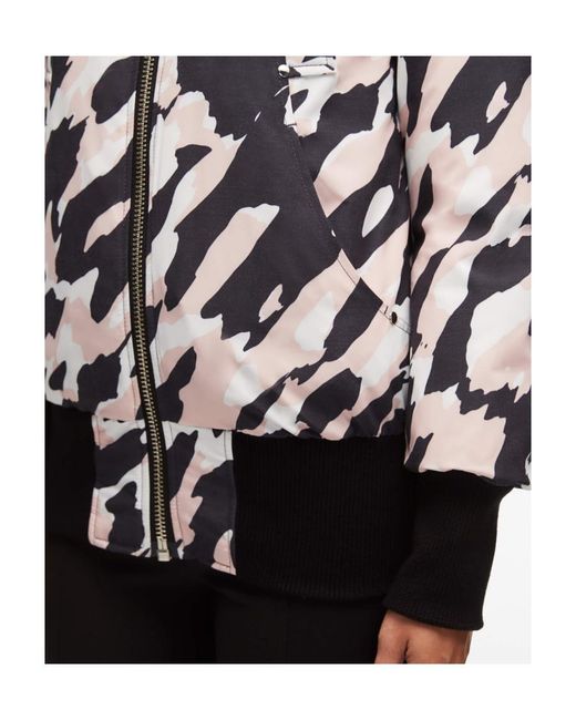 Moose Knuckles White Hooded Down Jacket