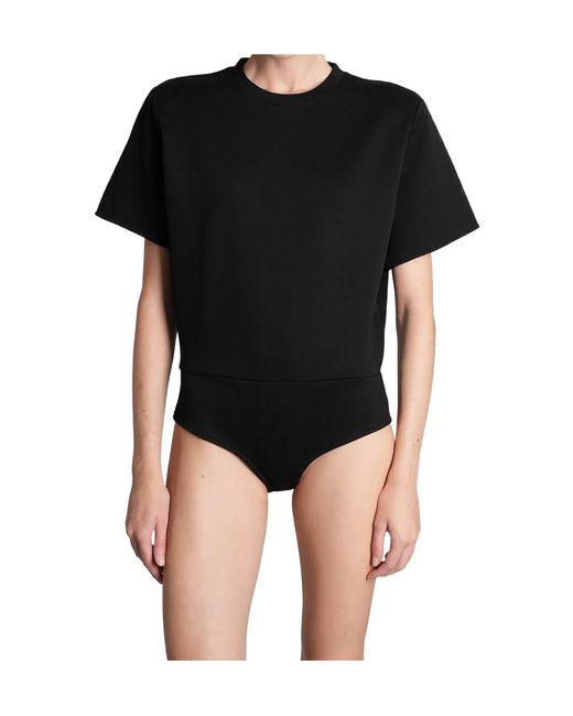 IRO Black Marya Short-Sleeved Bodysuit