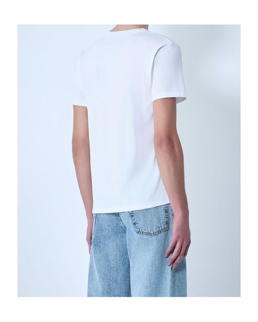 Rier Blue Crew Neck T-Shirt for men