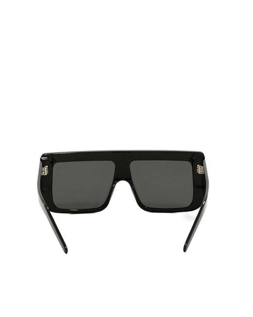 Rick Owens Blue Documenta Shield Frame Sunglasses for men
