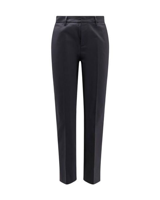 Aspesi Blue Tailored Slit-Hem Pants