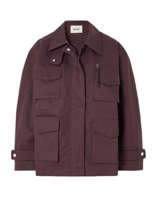 Agolde Purple Utilitarian Field Jacket