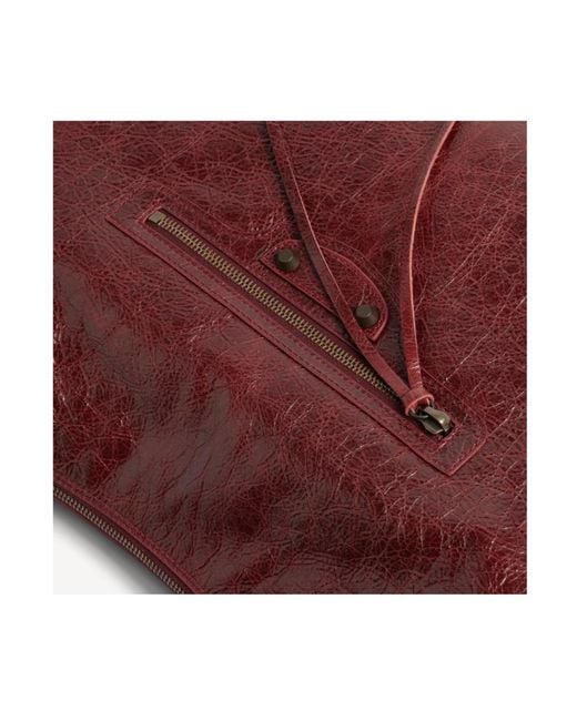 Balenciaga Red Le City Hobo Bag Medium