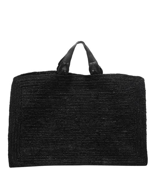 IBELIV Black Quadra Top Handle Bag