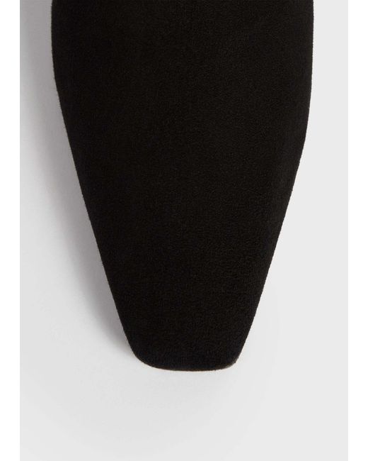 Totême Black Suede Chelsea Boots