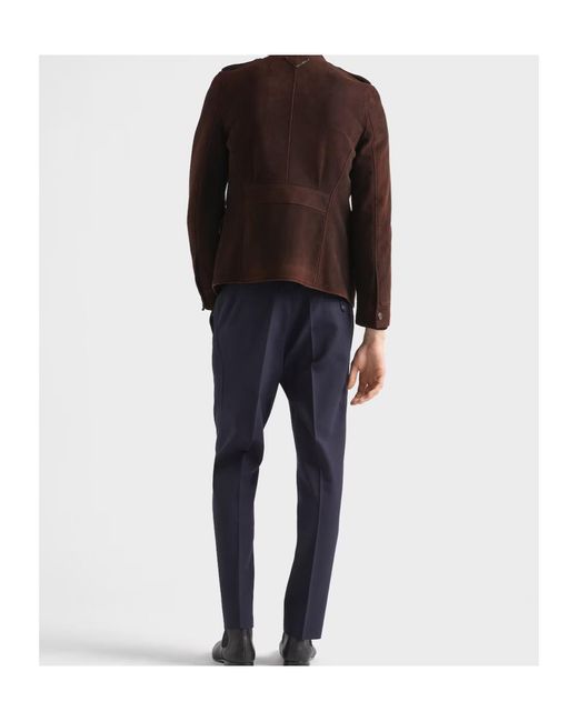 Prada Brown Suede Jacket for men
