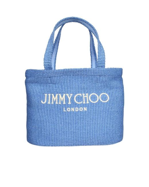 Jimmy Choo Blue Double-Handled Handbag