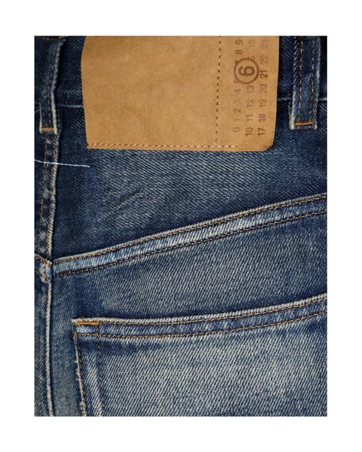 MM6 by Maison Margiela Blue Straight Leg Jeans
