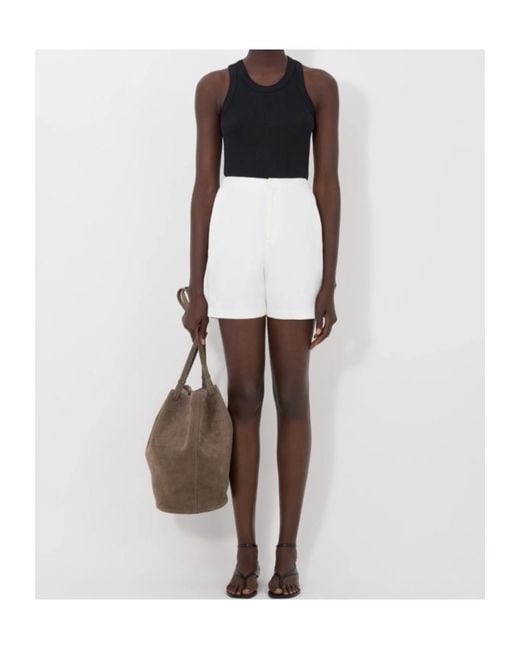 Loulou de Saison White Ivan Baggy Shorts