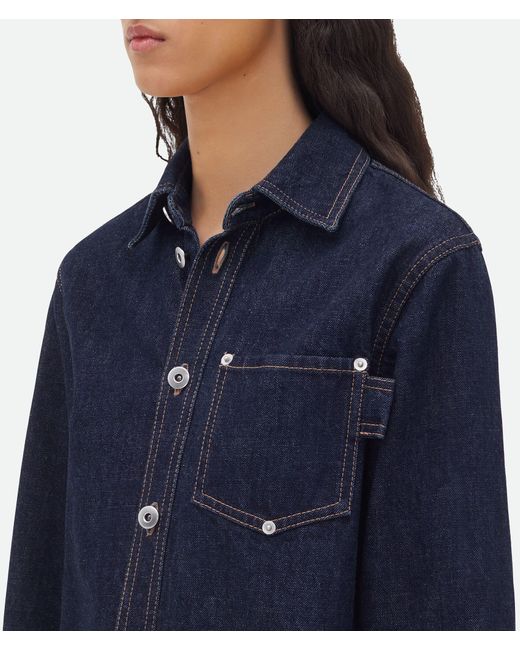 Bottega Veneta Blue Denim Shirt
