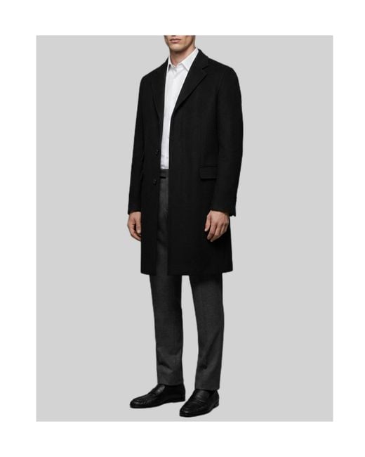 The Row Black Long-Sleeved Coat for men