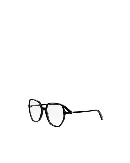 Dior White Eyewear Geometric Frame Glasses