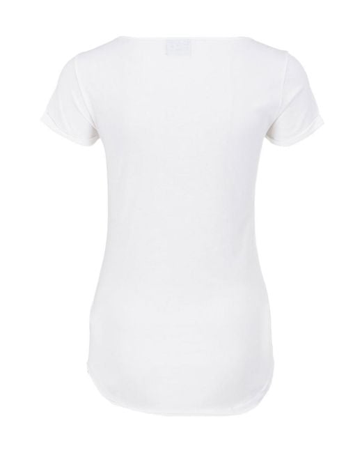 EA7 White Printed T-Shirt