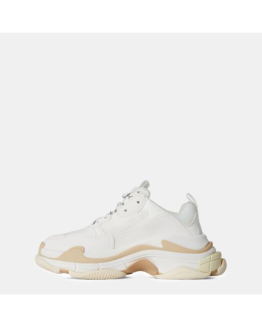 Balenciaga White Triple S Sneakers