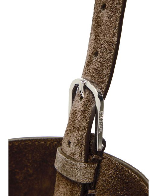 Totême Brown Suede Tote Bag