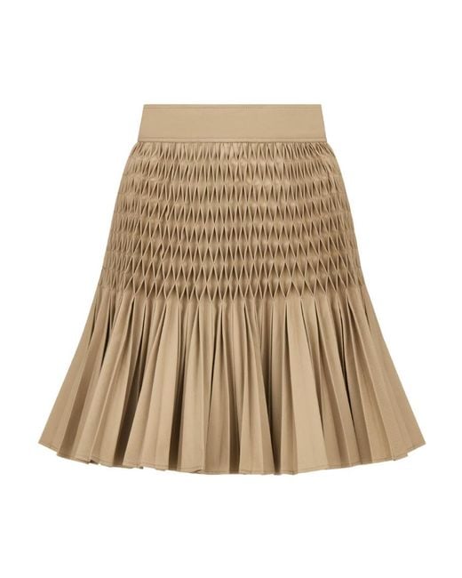 Dior Natural Pleated Short Skirt