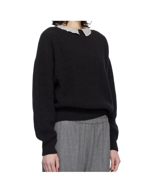 Baserange Black Long Sleeve Sweater