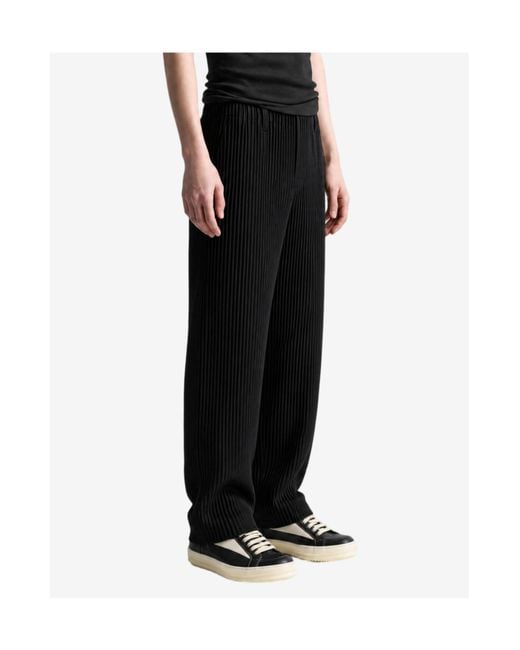 Homme Plissé Issey Miyake Black Homme Plissé Issey Miyake Pleated Pants for men
