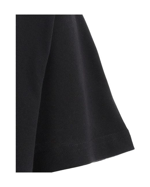 Dior Black Logo Embroidered Crewneck T-Shirt for men