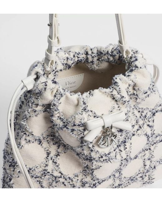 Dior Gray Aable Mini Bucket Bag