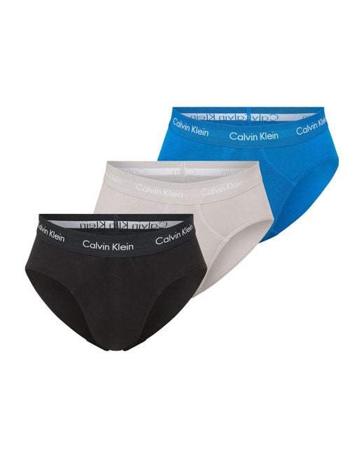 Calvin Klein Blue 3 Pack Briefs for men