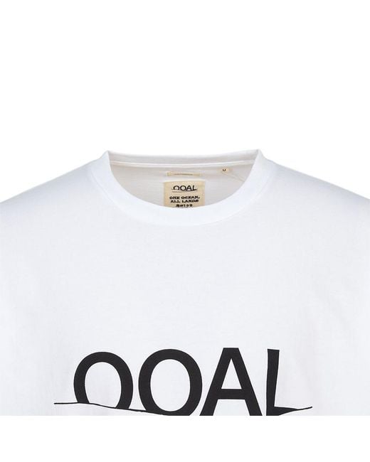 Nanamica White Short-Sleeved T-Shirt for men