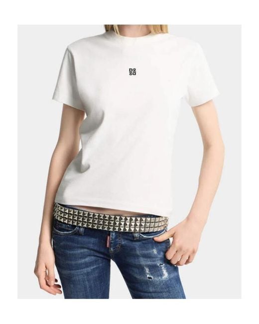 DSquared² Black Crew-Neck Logo-Detail T-Shirt (Set Ot Two)