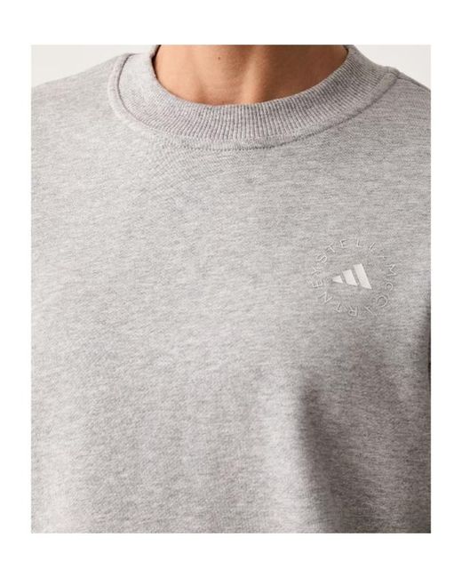 Adidas By Stella McCartney Gray Crew-Neck Sweatshirt