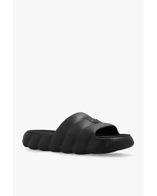 Moncler Black Lilo Sliders for men