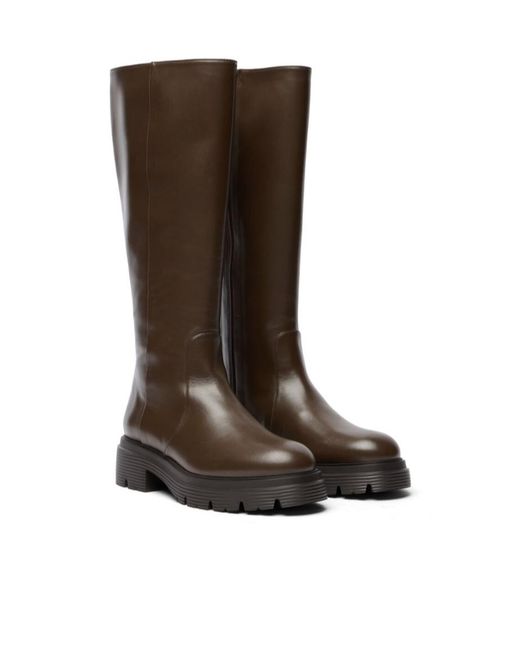 Stuart Weitzman Brown Hudson Lite Zip Boot