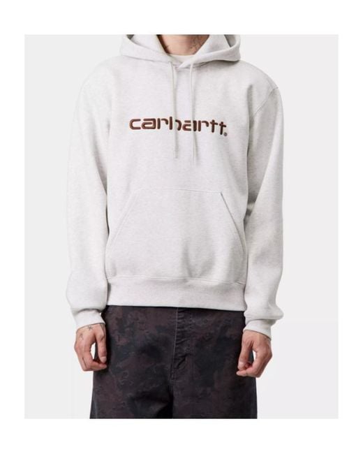 Carhartt White Logo Hoodie for men