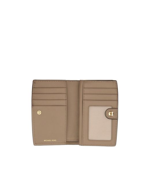 MICHAEL Michael Kors Natural Bryant Medium Pebbled Leather Wallet