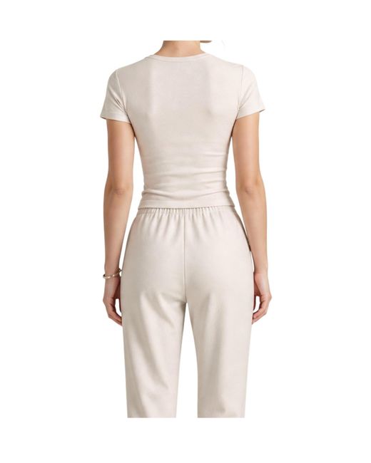 ARMANI EXCHANGE White Short-Sleeved T-Shirt