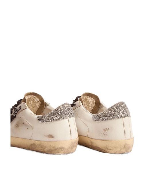 Golden Goose Deluxe Brand Pink Super-Star With Leopard Print And Swarovski Crystal Star